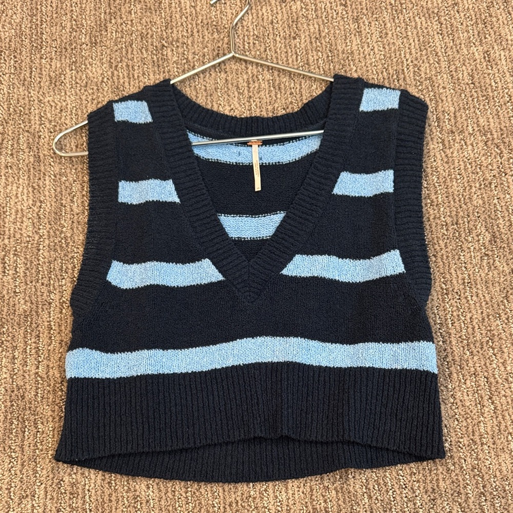 Free People Striped Vest